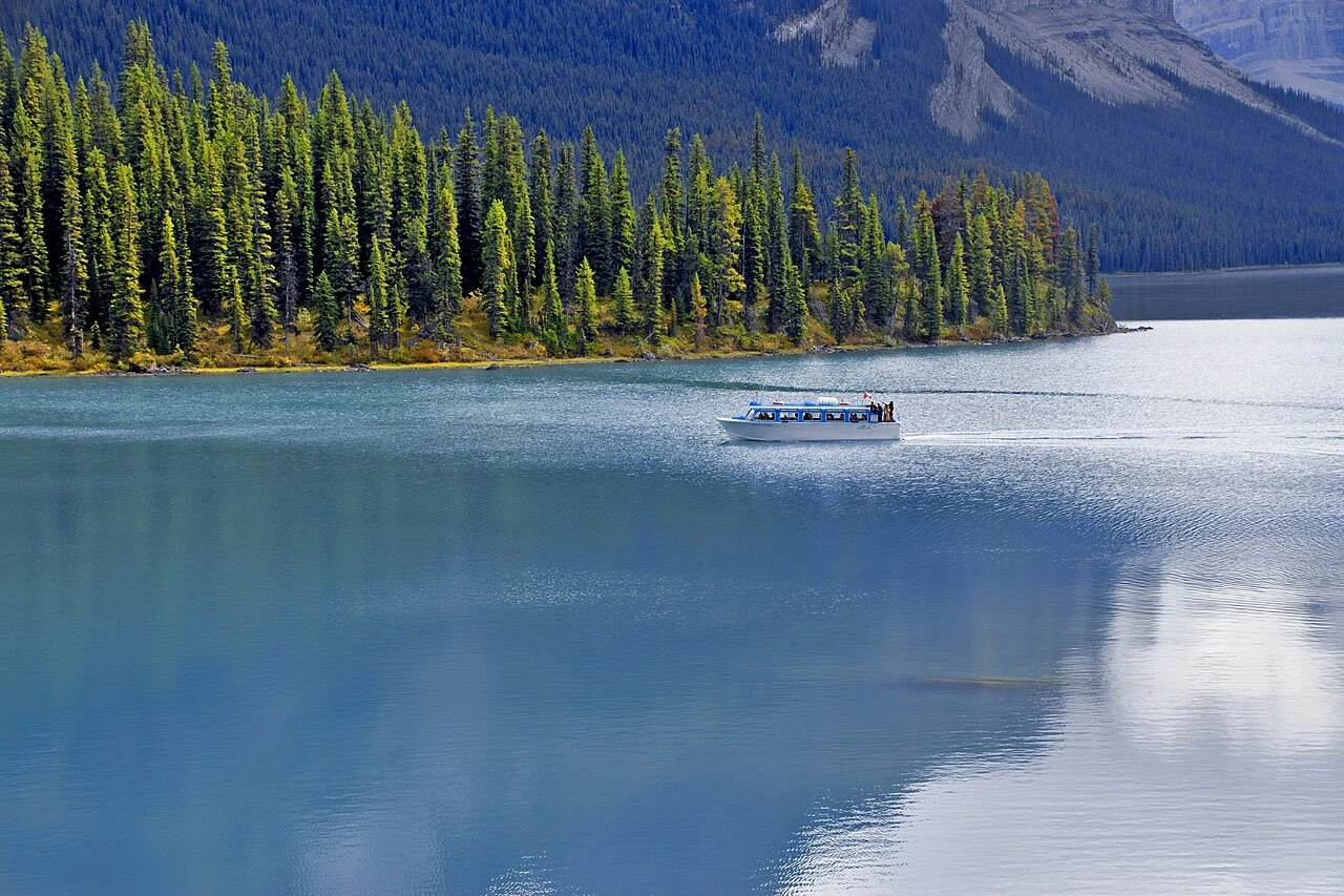 1861-Mary Sharples Schaffer Warren - Maligne Lake Tour Boat